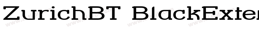 ZurichBT BlackExtend字体转换